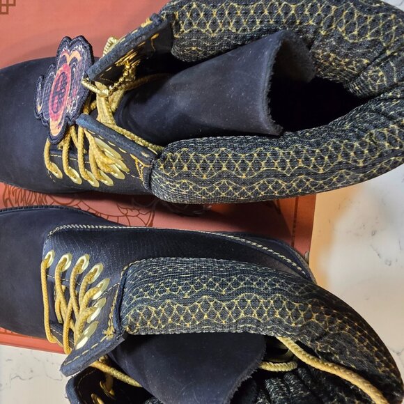 Timberland Heritage TB0A28MBEQ4 Boot Men Black Leather 6 Inch Lace-Up SZ 10 NEW - Picture 10 of 16